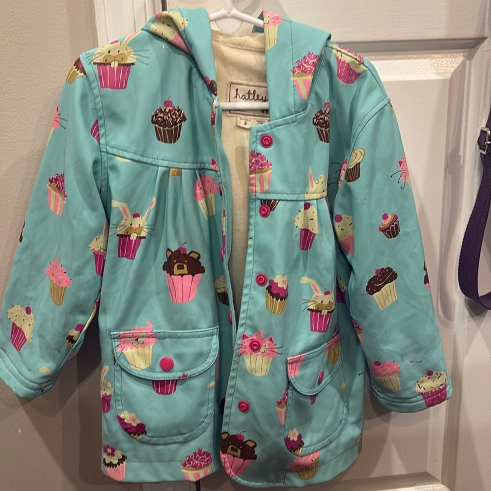 Hatley raincoat.  Size 3